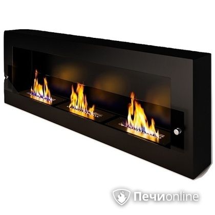 Биокамин ЭкоЛайф Fire Line Glass black burgundy в Иркутске